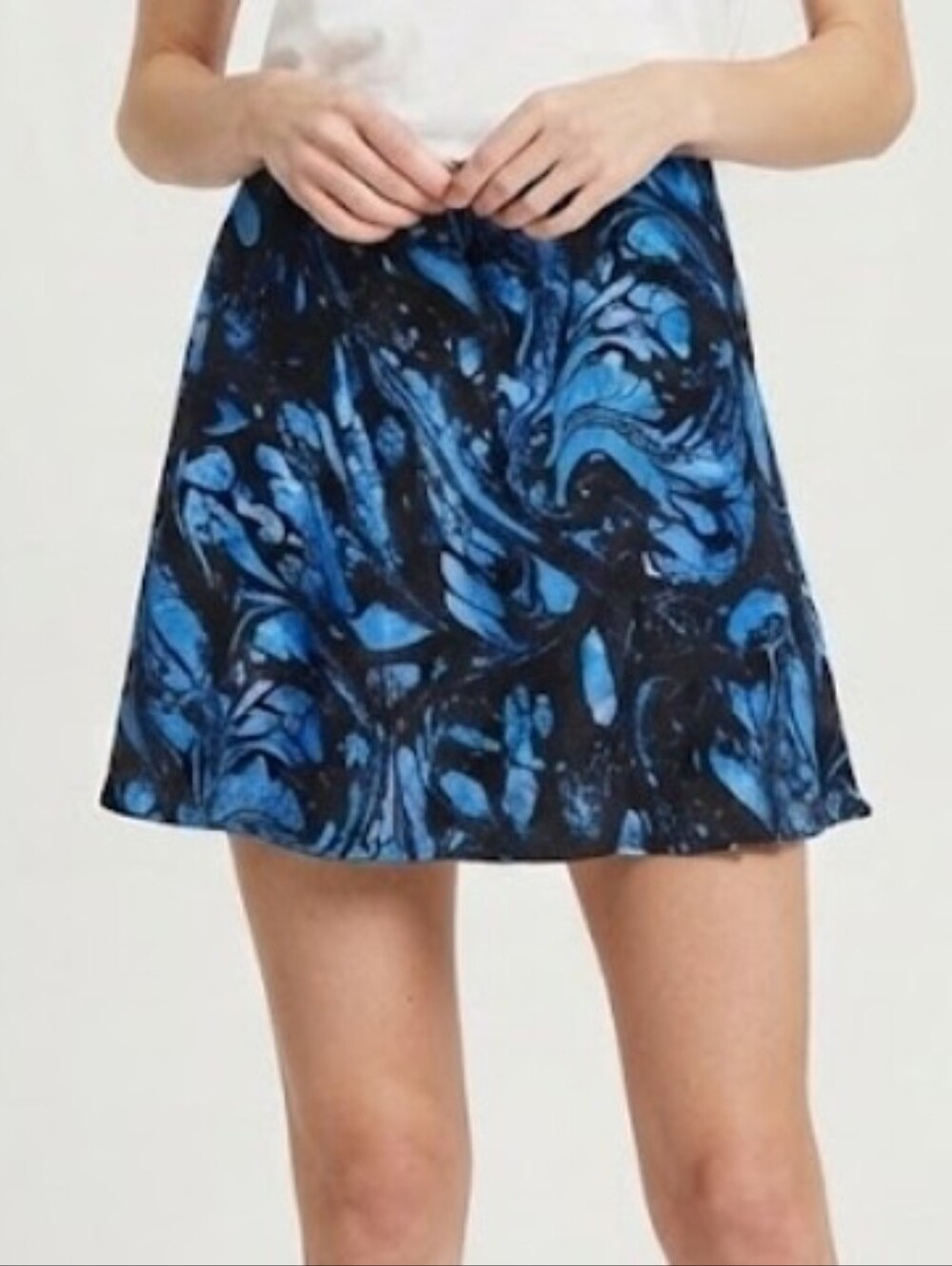 Urban Outfitters Blue Marble Skirt Size M